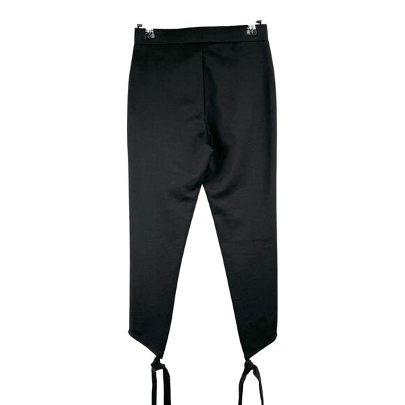 BCBGeneration Black Balletcore Tie Ankle Leggings XXS Ponte Crop Coquette - Picture 4 of 14